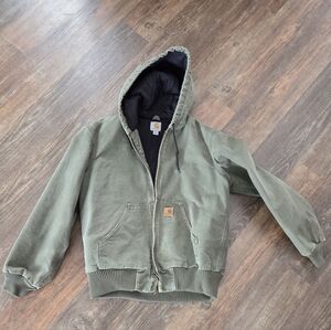 Carhartt Olive Green Hooded Jacket